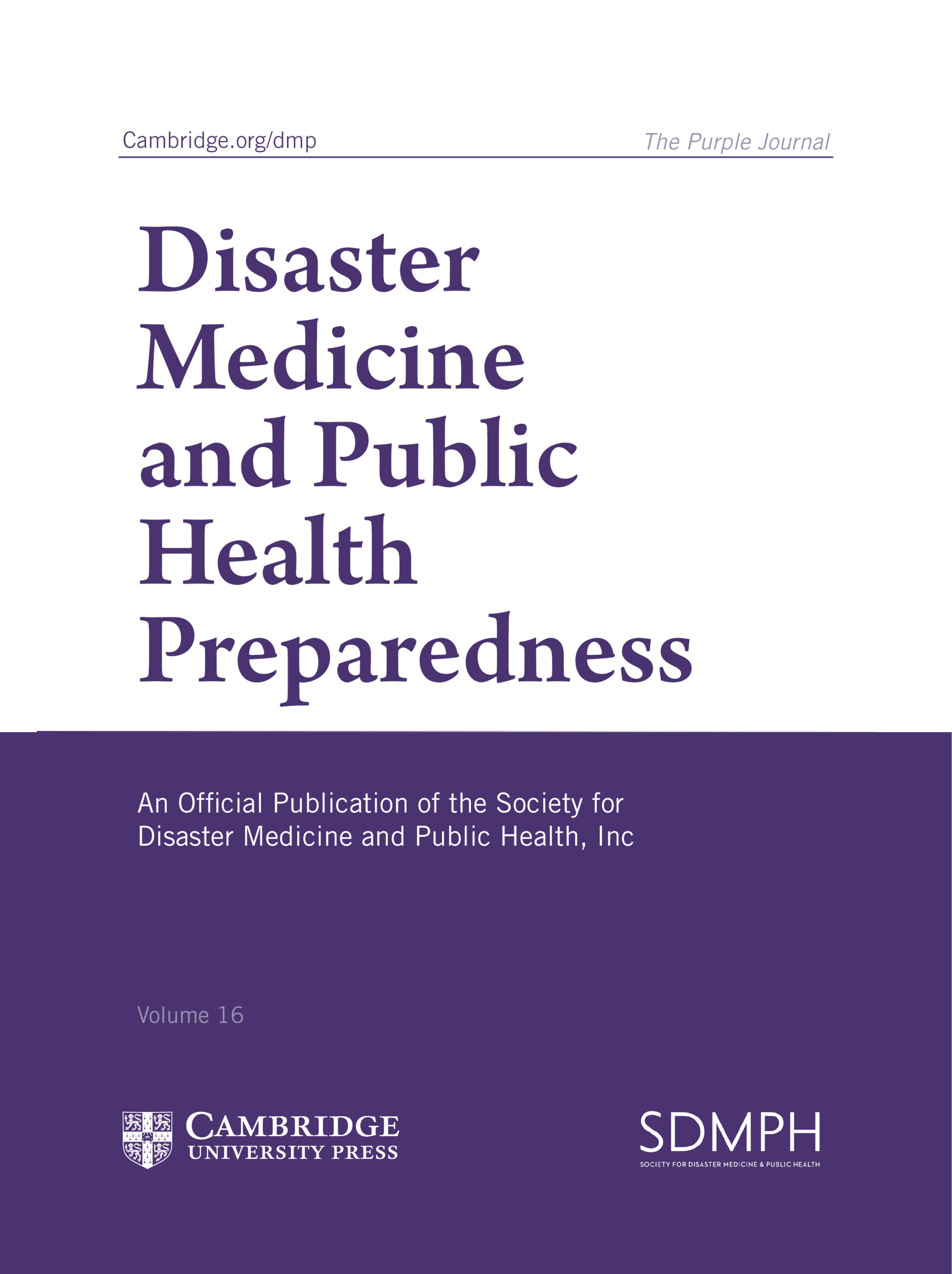 Disaster Medicine and Public Preparedness, 2021