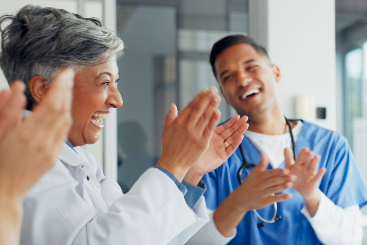 Pediatricians celebrating