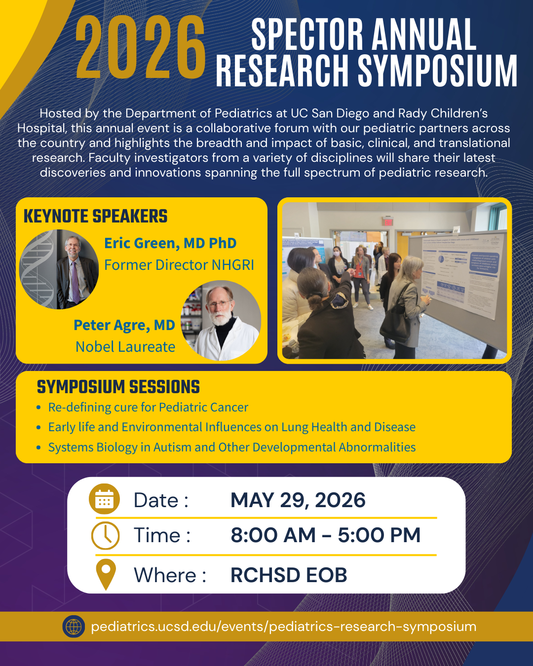 Event flyer for Spector Annual Research Symposium